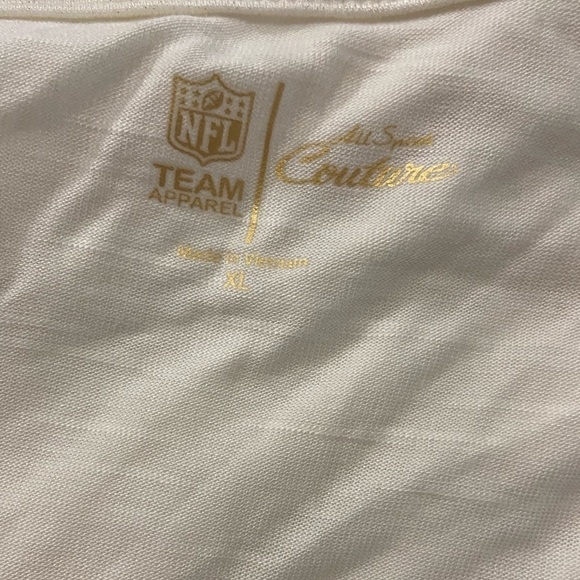 NWT Vintage Y2K NFL Indianapolis Colts Rhinestone Embroidered Babydoll Blouse - Picture 8 of 8